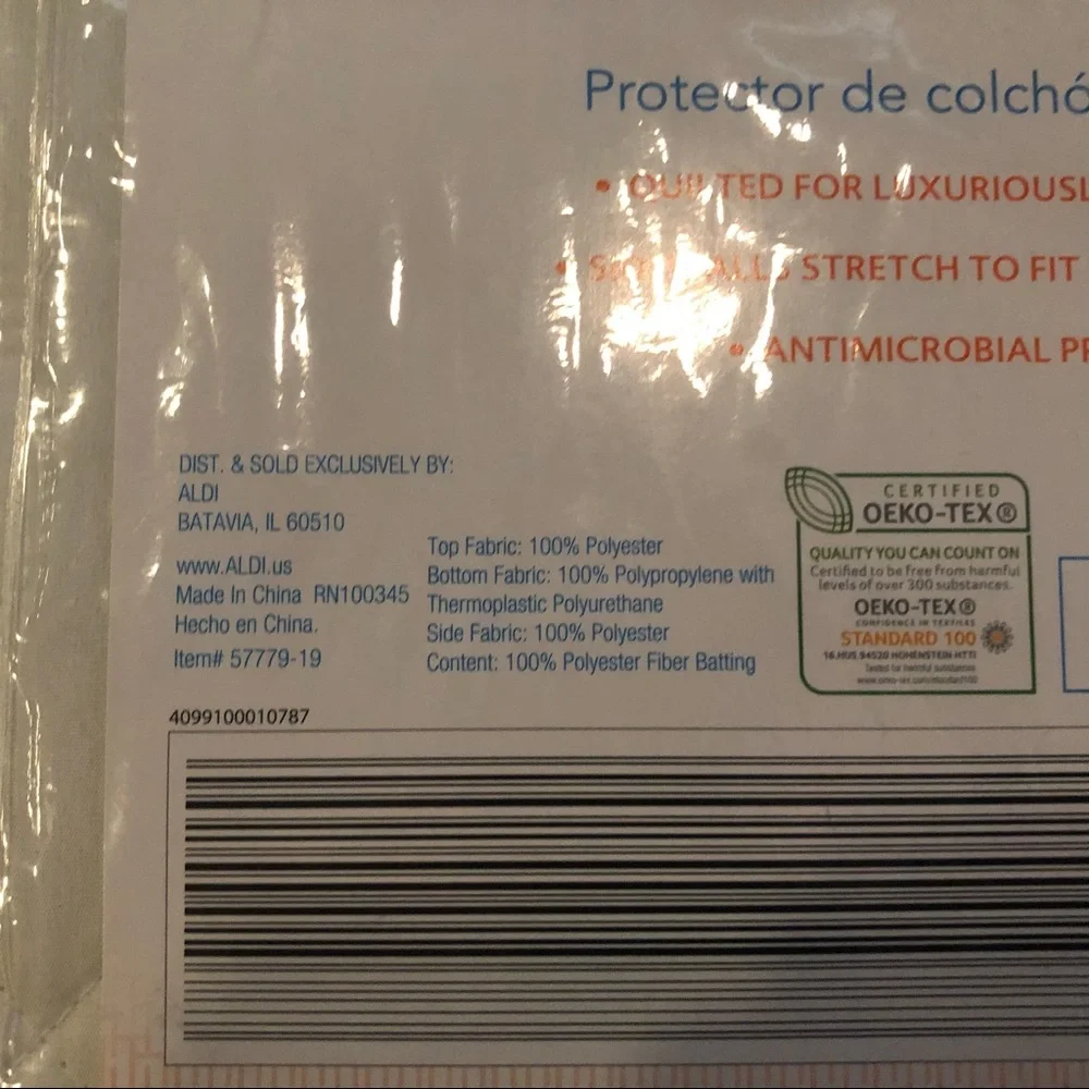 Huntington Home Quilted Mattress Protector Size Twin NIP